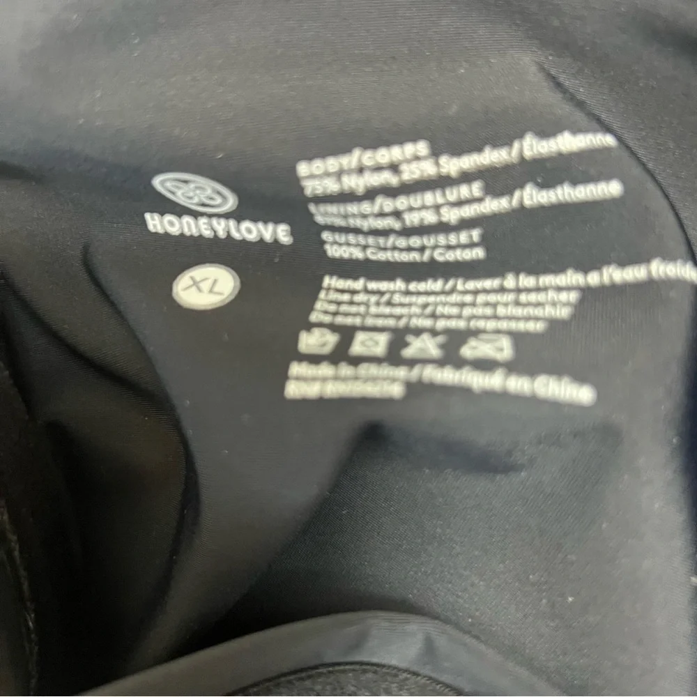 Honeylove The SuperPower Short Black XL Shapewear Sculptwear Compression